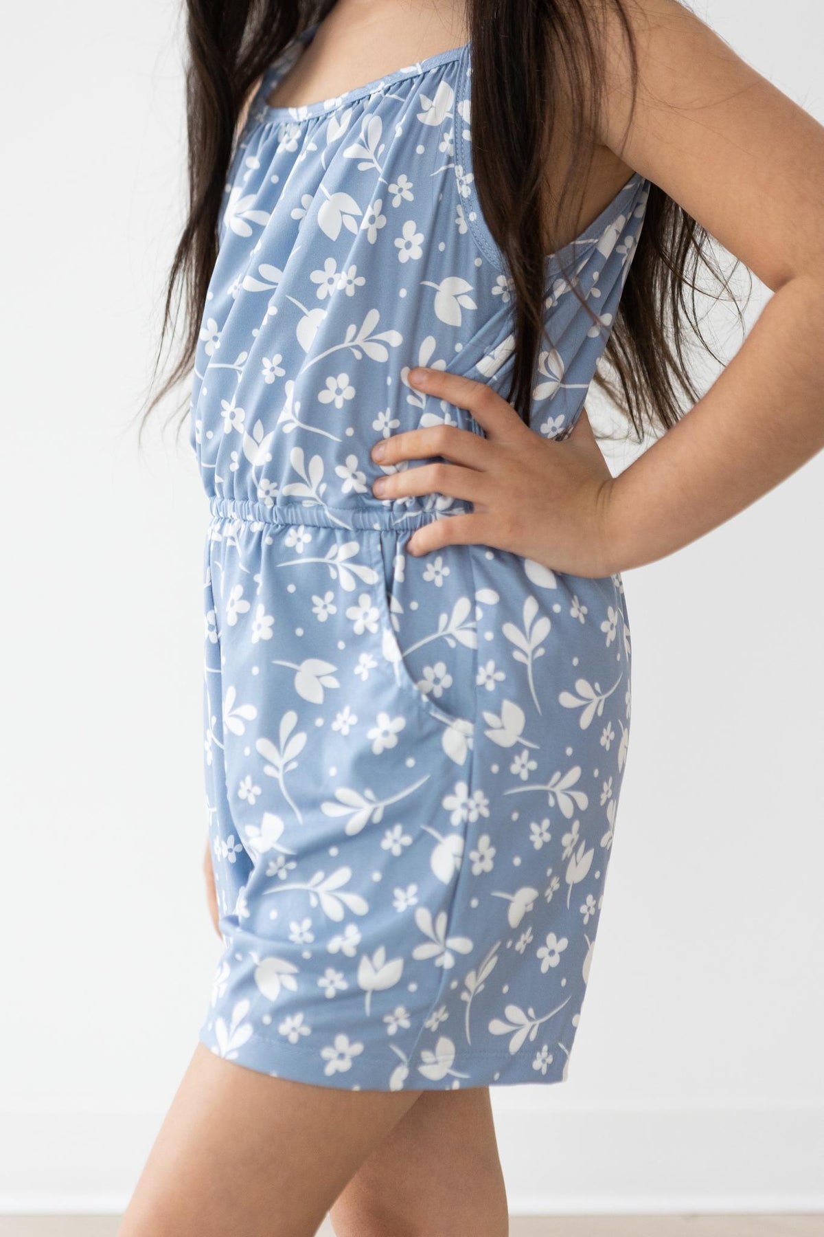 Bluebell Strappy Play Romper - Aaria Tees