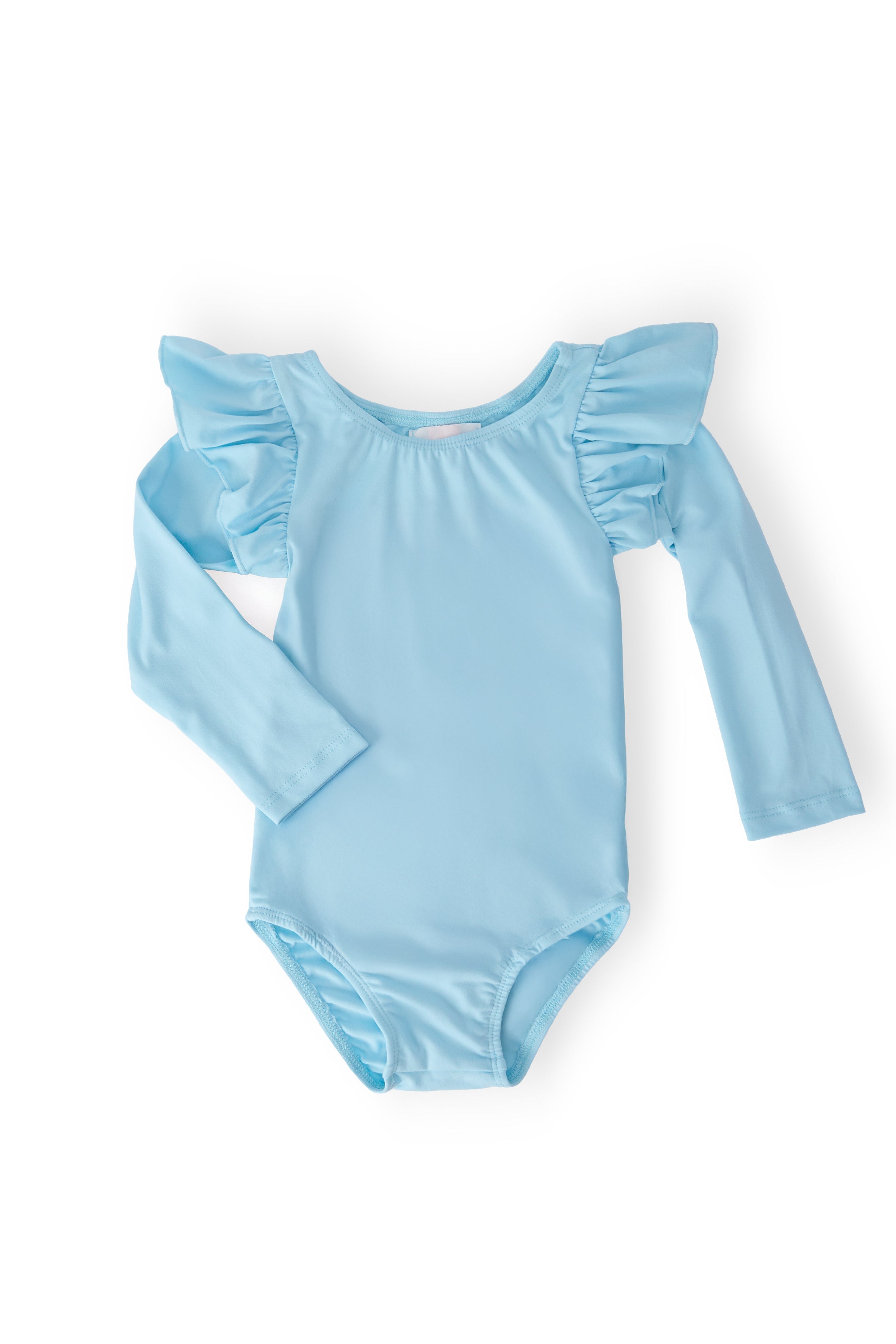 Bluebird L/S Flutter Sleeve Leotard - Aaria Tees Aaria Tees