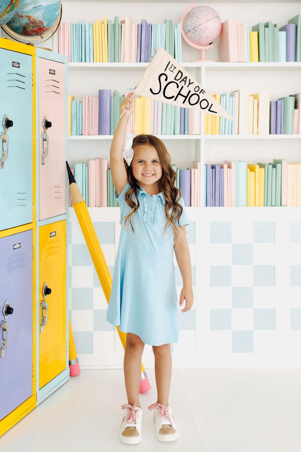 Bluebird S/S Polo Dress - Aaria Tees Aaria Tees