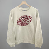 Floral Football Maroon Aaria Tees