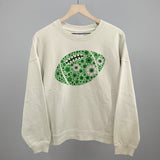 Floral Football Green Aaria Tees