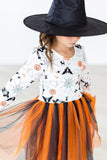 Boo-tiful Halloween L/S Tutu Dress - Aaria Tees Aaria Tees
