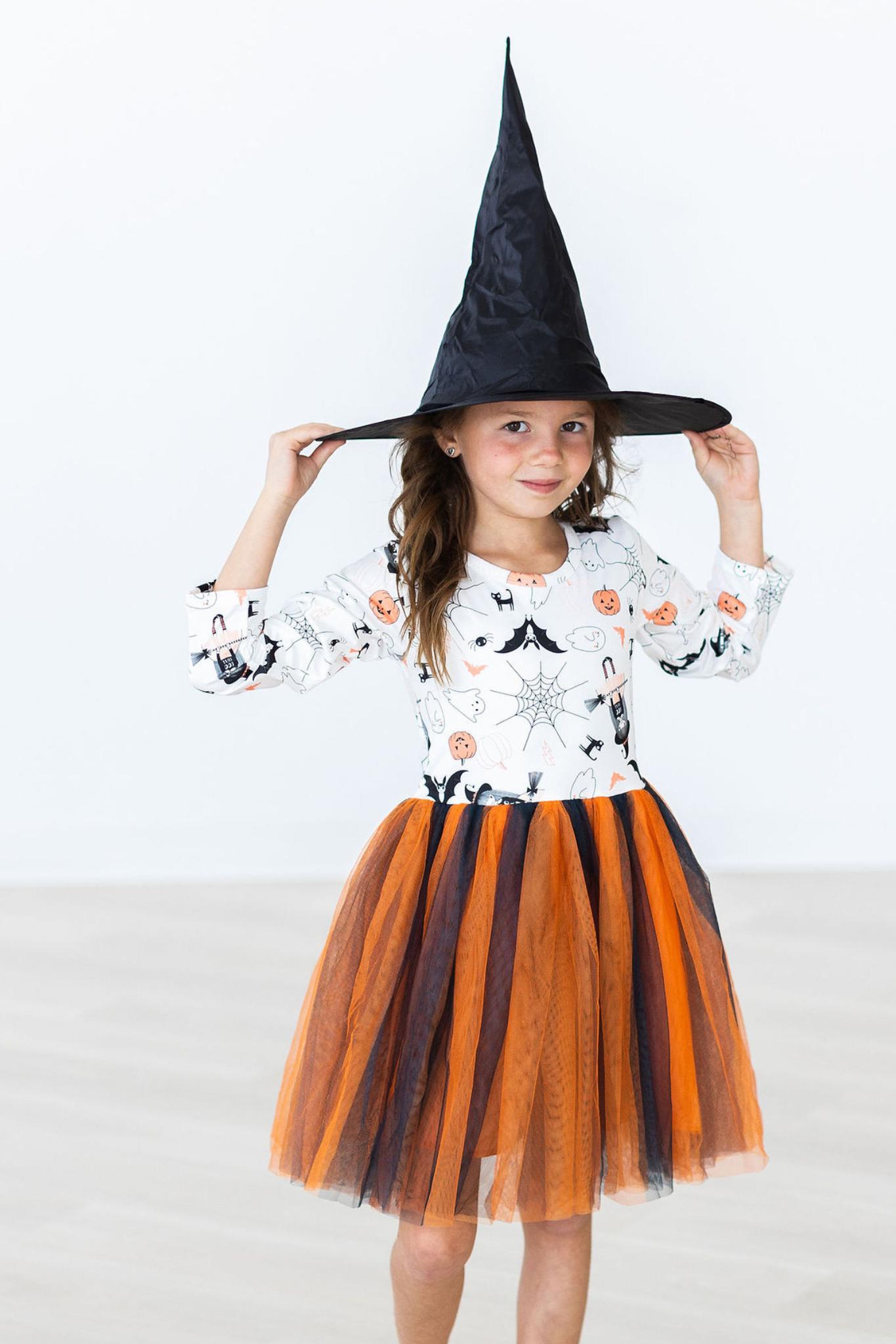 Boo-tiful Halloween L/S Tutu Dress - Aaria Tees Aaria Tees