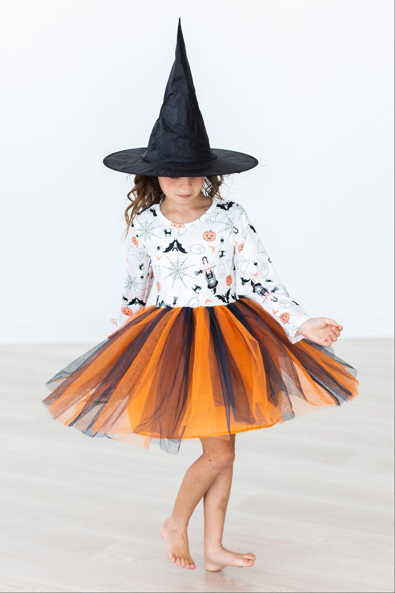 Boo-tiful Halloween L/S Tutu Dress - Aaria Tees Aaria Tees