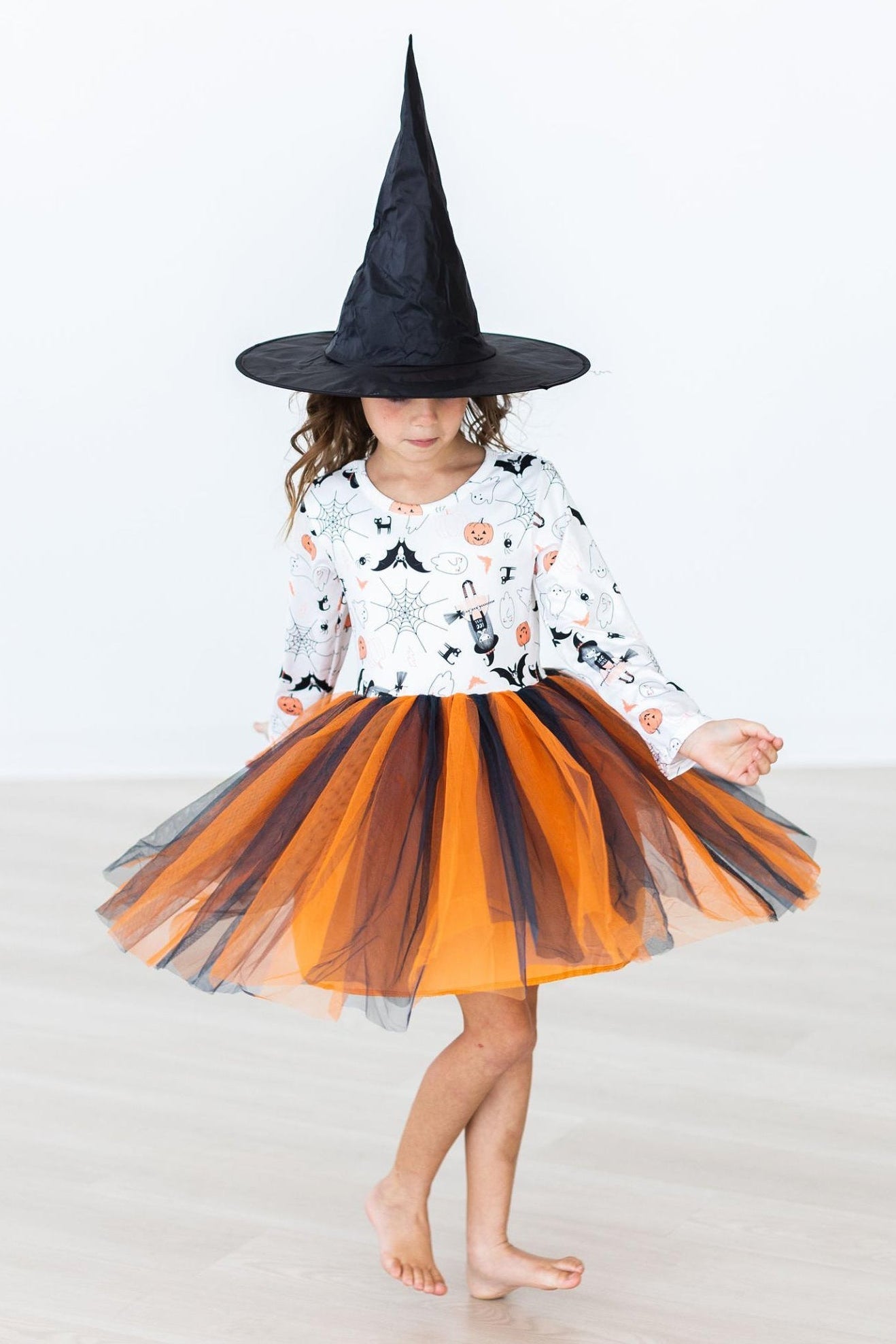 Boo-tiful Halloween L/S Tutu Dress - Aaria Tees Aaria Tees