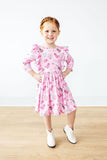 Boot Scootin' 3/4 Sleeve Ruffle Twirl Dress - Aaria Tees Aaria Tees