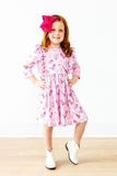 Boot Scootin' 3/4 Sleeve Ruffle Twirl Dress - Aaria Tees Aaria Tees