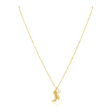 Boot N' Pearl Necklace Aaria Tees