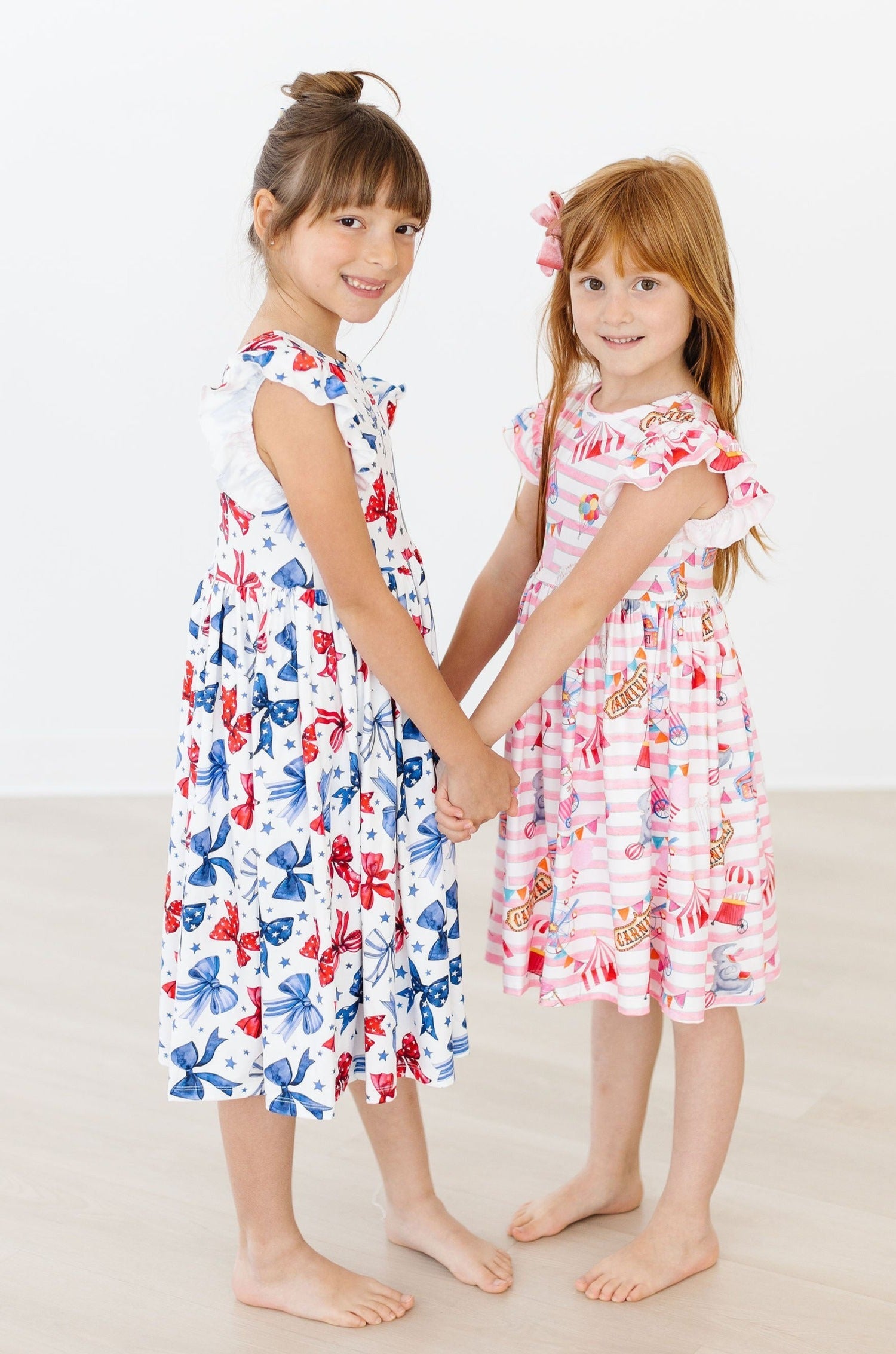 Born to Sparkle Flutter Sleeve Twirl Dress - Aaria Tees Aaria Tees
