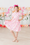 Bow Beauty S/S Pocket Twirl Dress - Aaria Tees Aaria Tees