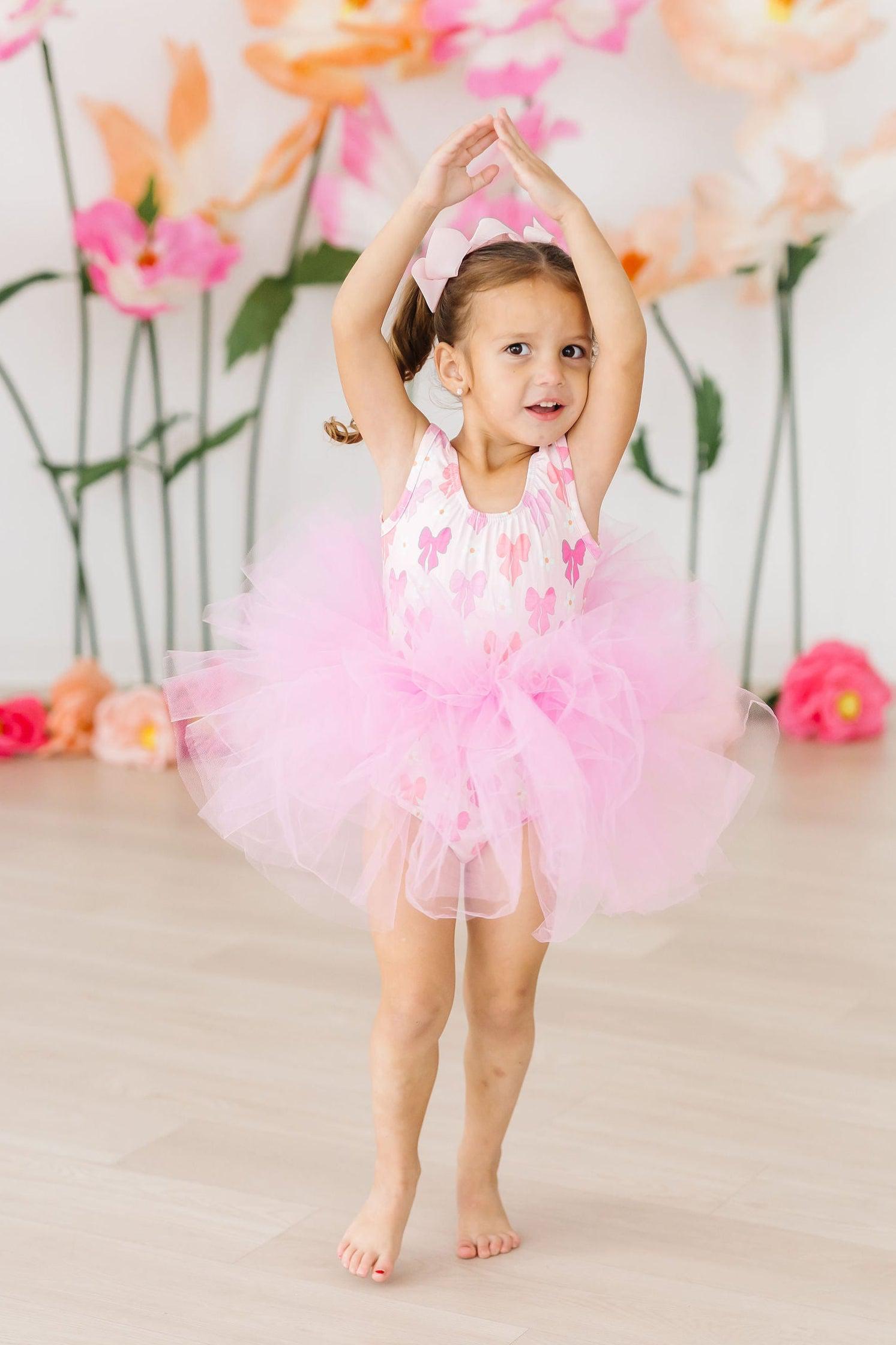 Bow Beauty Tank Tutu Leotard - Aaria Tees Aaria Tees