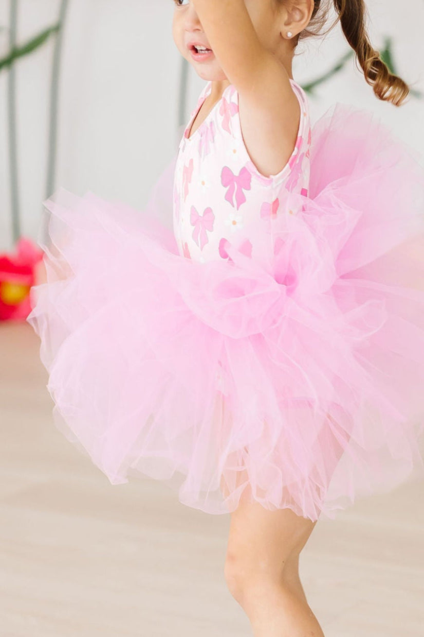 Bow Beauty Tank Tutu Leotard - Aaria Tees Aaria Tees