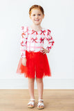 Bow La La L/S Flutter Sleeve Leotard - Aaria Tees Aaria Tees