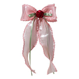 Amour Rose Hair Bow Barette Aaria Tees