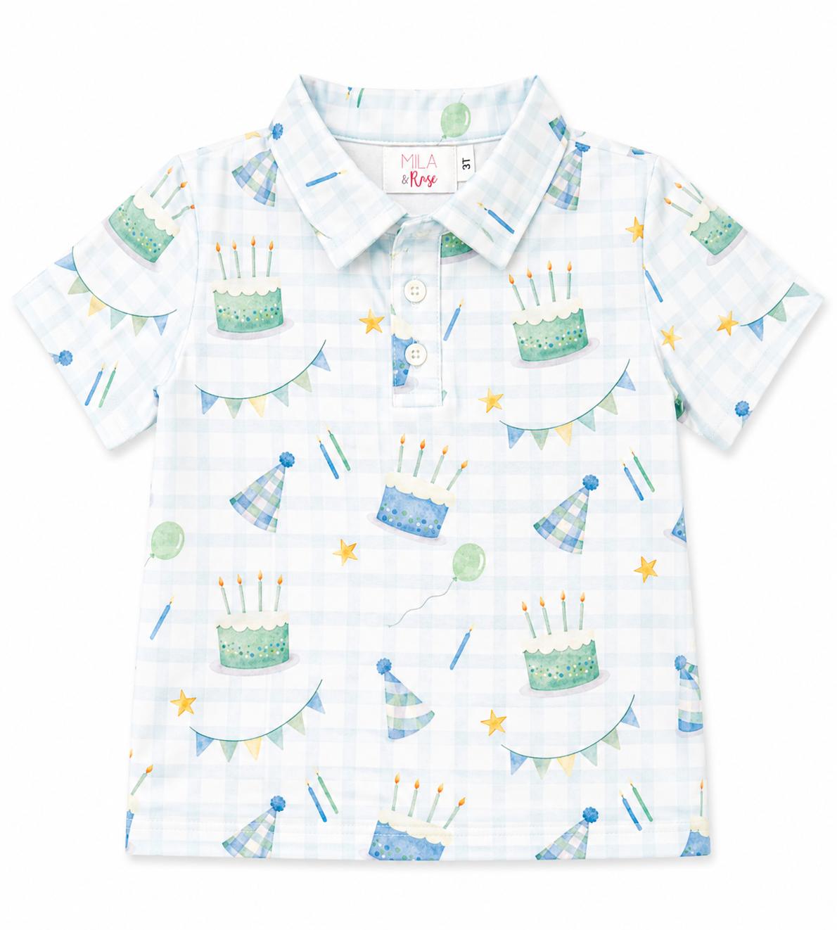 Boys Birthday Magic S/S Polo - Aaria Tees Aaria Tees