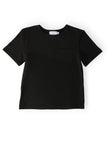 Boys Black S/S Pocket Tee - Aaria Tees Aaria Tees