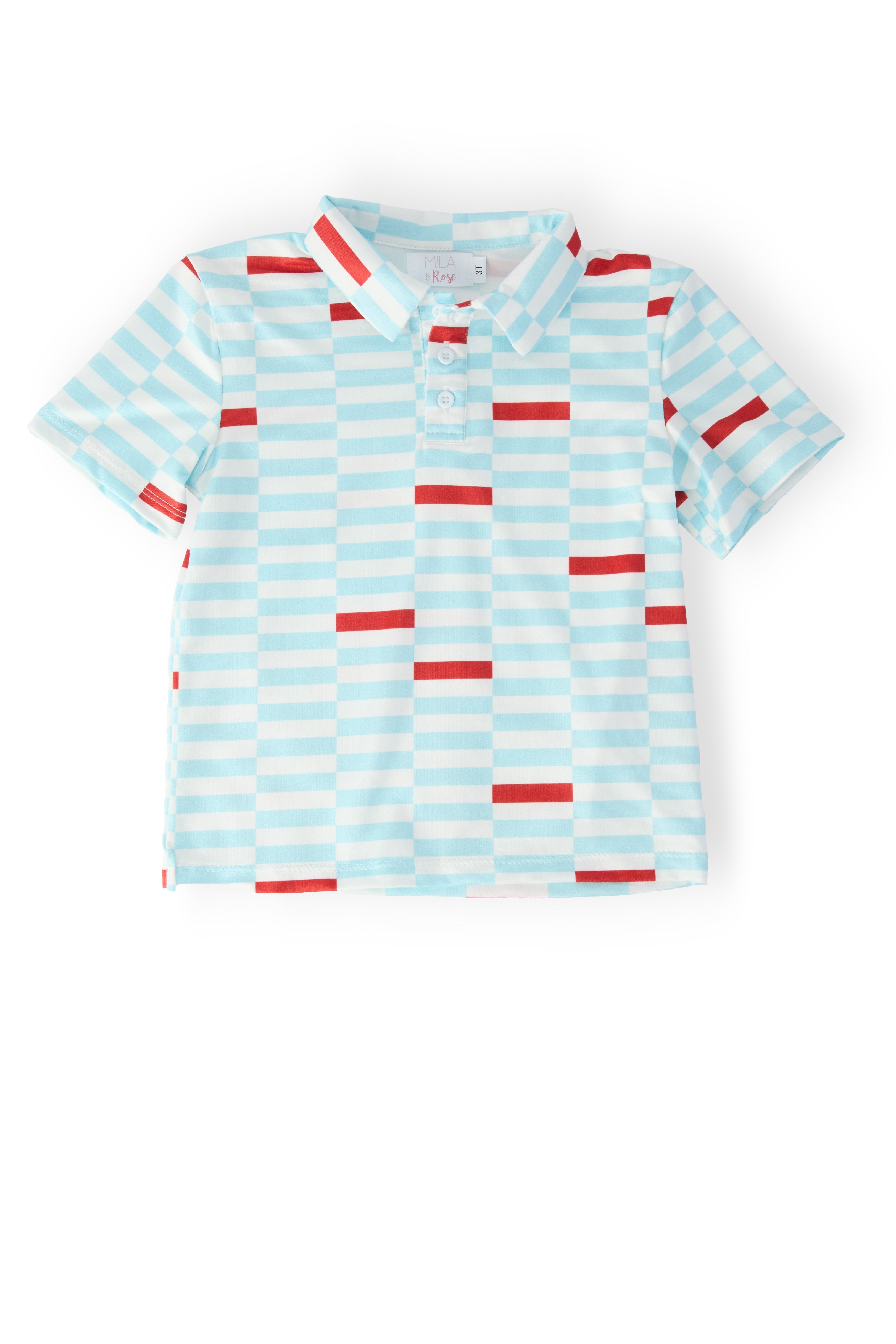 Boys Block Party S/S Polo - Aaria Tees Aaria Tees