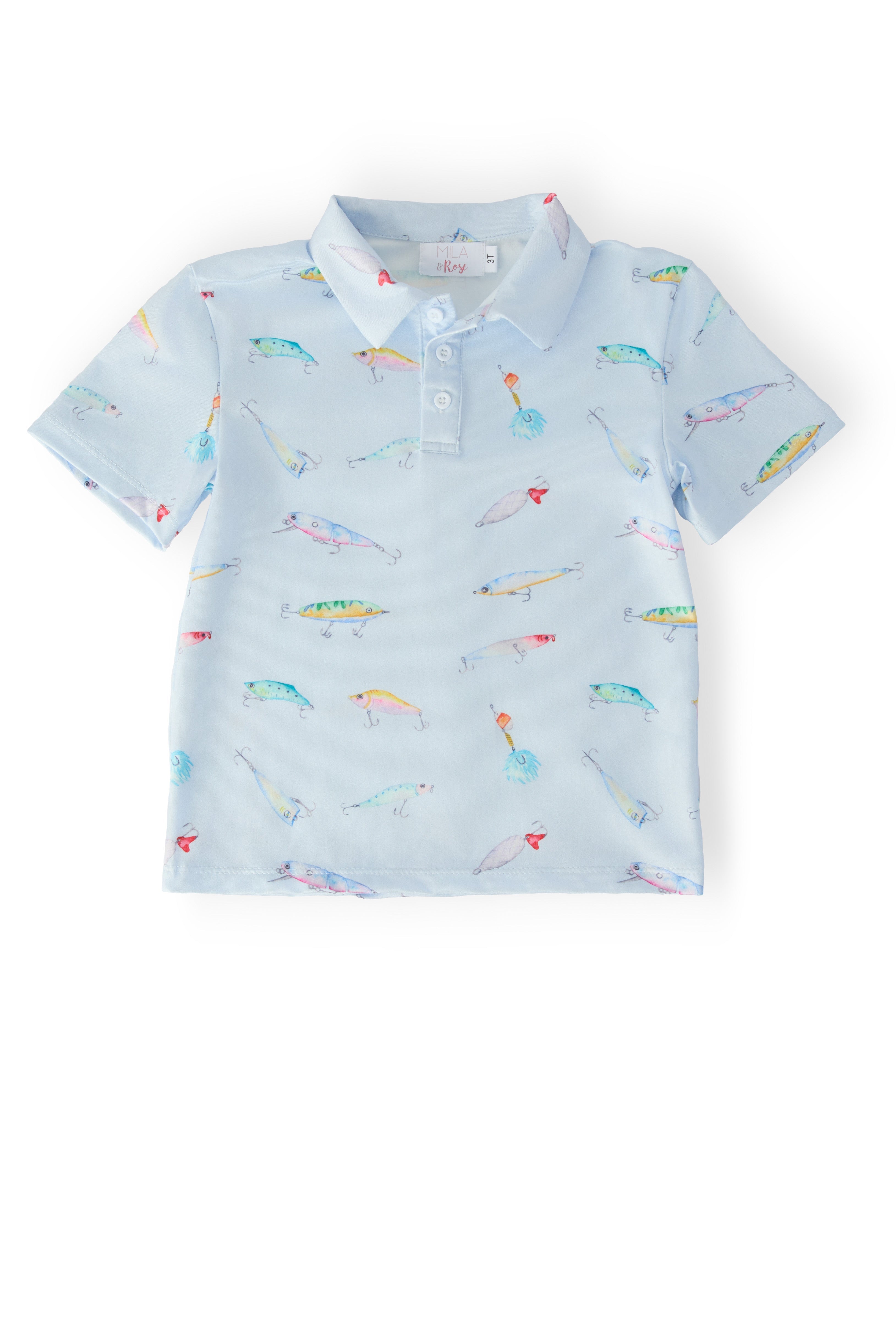Boys Fish Hook S/S Polo - Aaria Tees Aaria Tees
