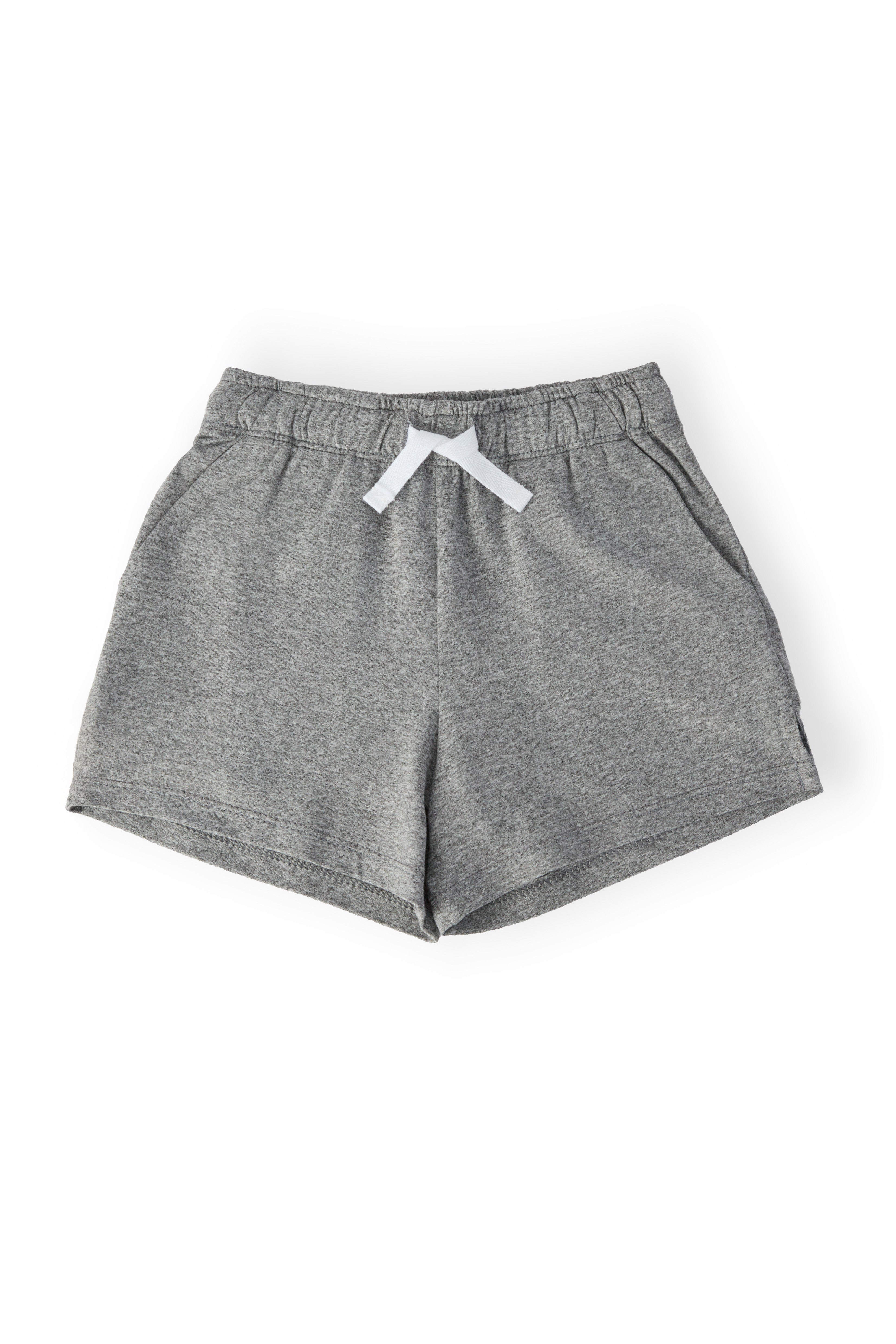Boys Heather Gray Play Shorts - Aaria Tees Aaria Tees