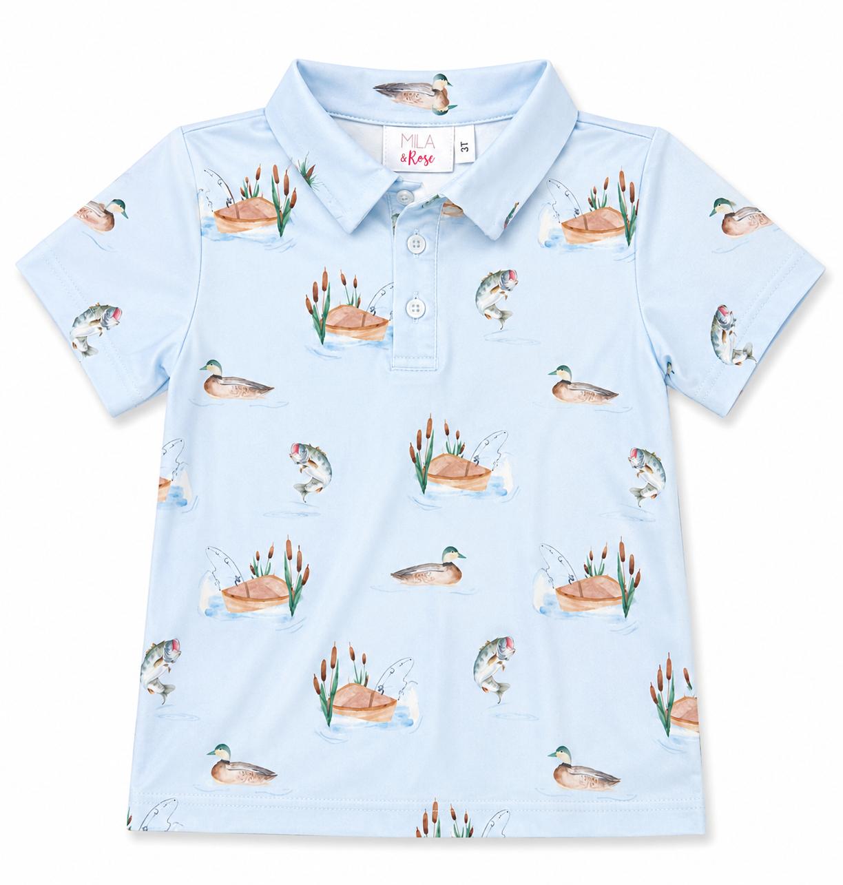 Boys Lake Day S/S Polo - Aaria Tees Aaria Tees