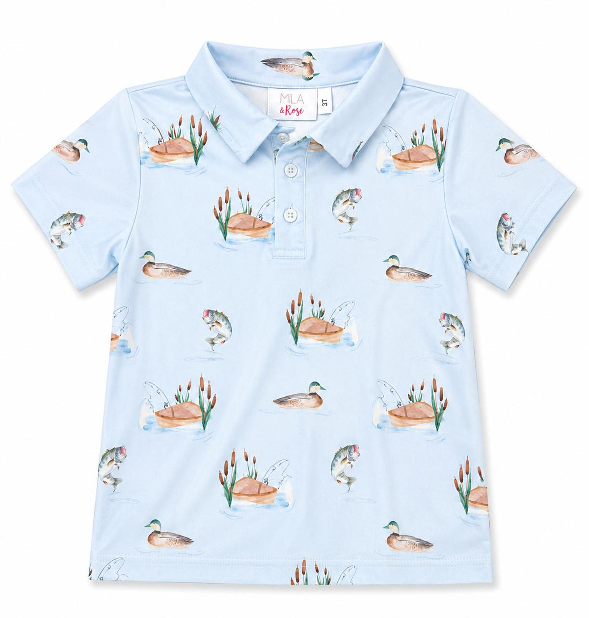 Boys Lake Day S/S Polo - Aaria Tees
