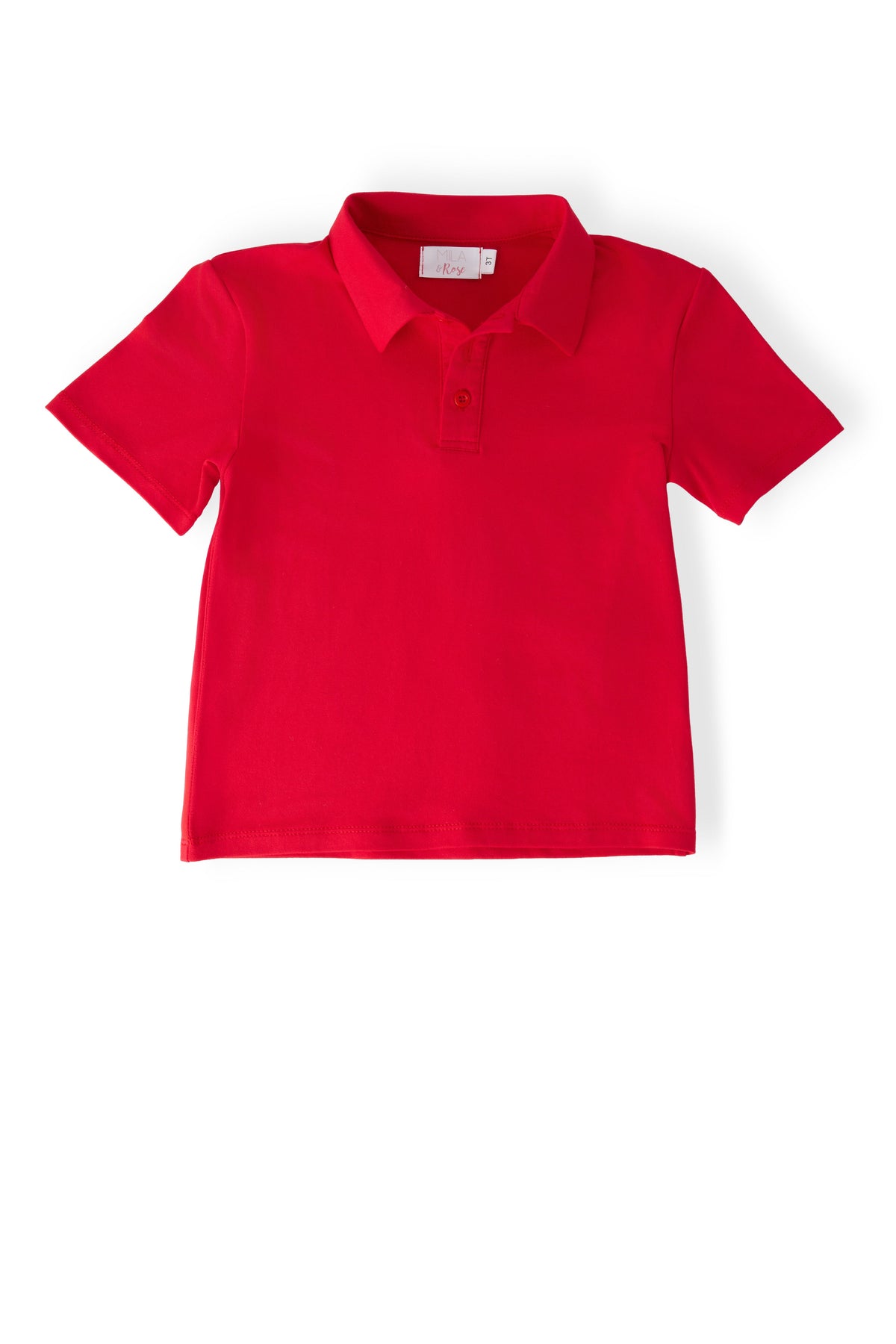 Boys Red S/S Polo - Aaria Tees