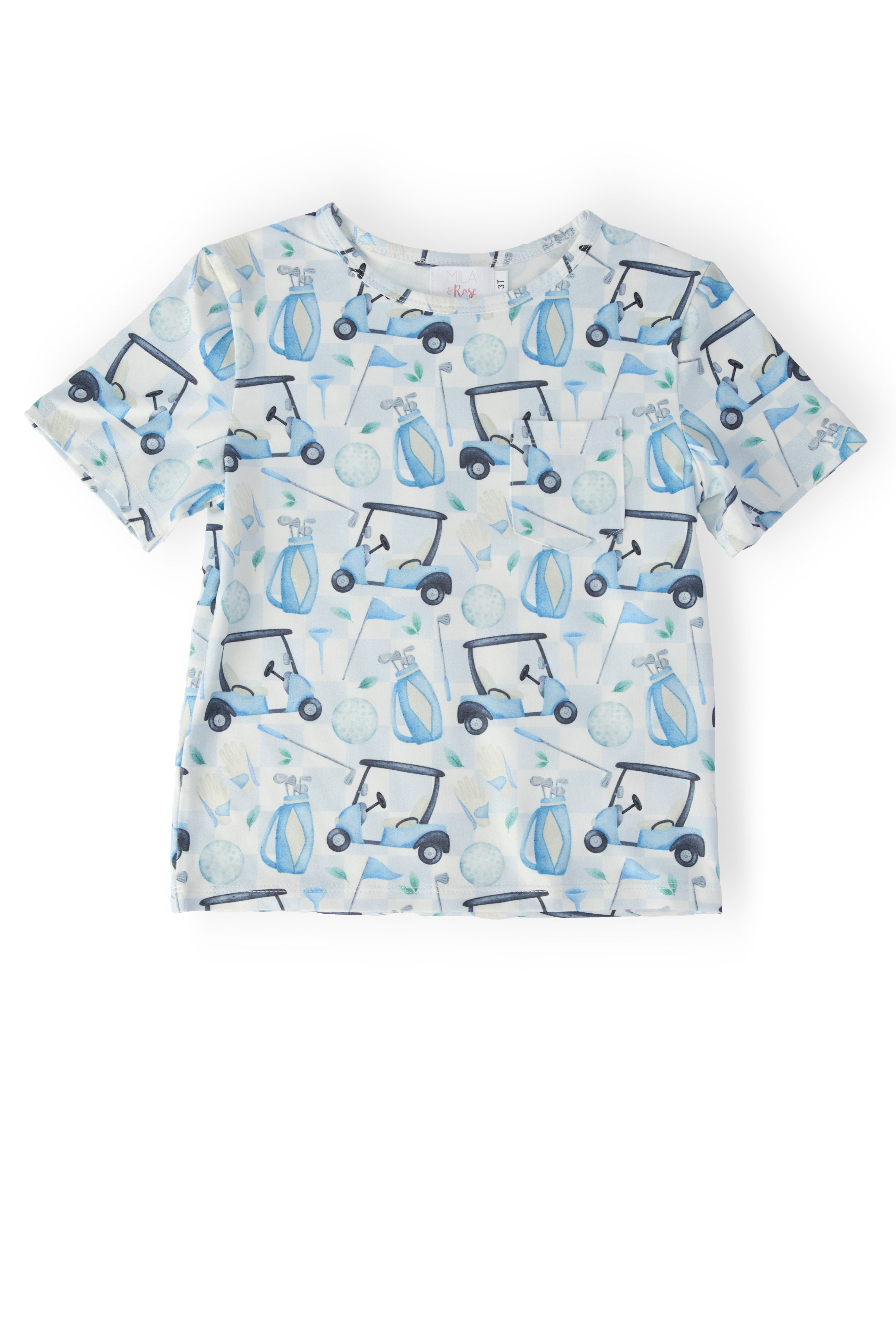 Boys Tee Time S/S Pocket Tee - Aaria Tees Aaria Tees