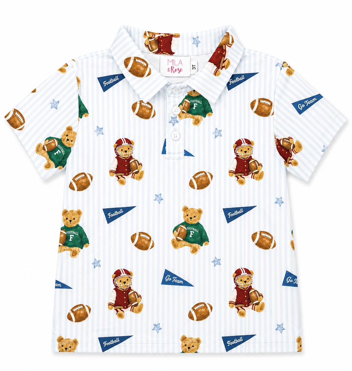 Boys Varsity Bears S/S Polo - Aaria Tees Aaria Tees