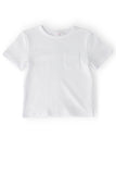 Boys White S/S Pocket Tee - Aaria Tees Aaria Tees