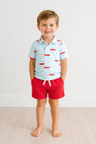 Boys Block Party S/S Polo - Aaria Tees Aaria Tees