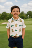 Boys Golfing Bears S/S Polo - Aaria Tees Aaria Tees