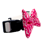 Breast Cancer Awareness Pink Dog Bow Tie Aaria Tees