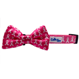 Breast Cancer Awareness Pink Dog Bow Tie Aaria Tees