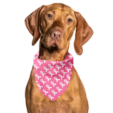 Breast Cancer Awareness Pink Tie On Dog Bandana Aaria Tees