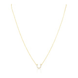 Bridgette Mini Horseshoe Necklace Aaria Tees