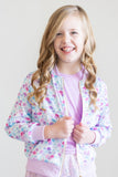 Bright Lilac S/S Ruffle Tee - Aaria Tees Aaria Tees