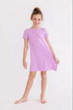 Bright Lilac T-Shirt Dress - Aaria Tees Aaria Tees