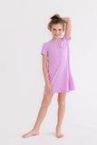 Bright Lilac T-Shirt Dress - Aaria Tees Aaria Tees