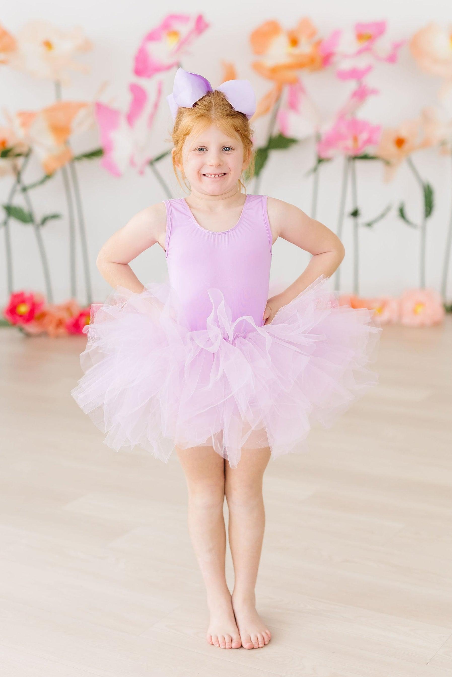 Bright Lilac Tank Tutu Leotard - Aaria Tees Aaria Tees