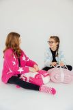 Bright Pink Checker Bow Cozy Blanket - Aaria Tees Aaria Tees