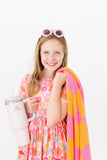 Bright Pink/Orange Checker Cozy Blanket - Aaria Tees Aaria Tees