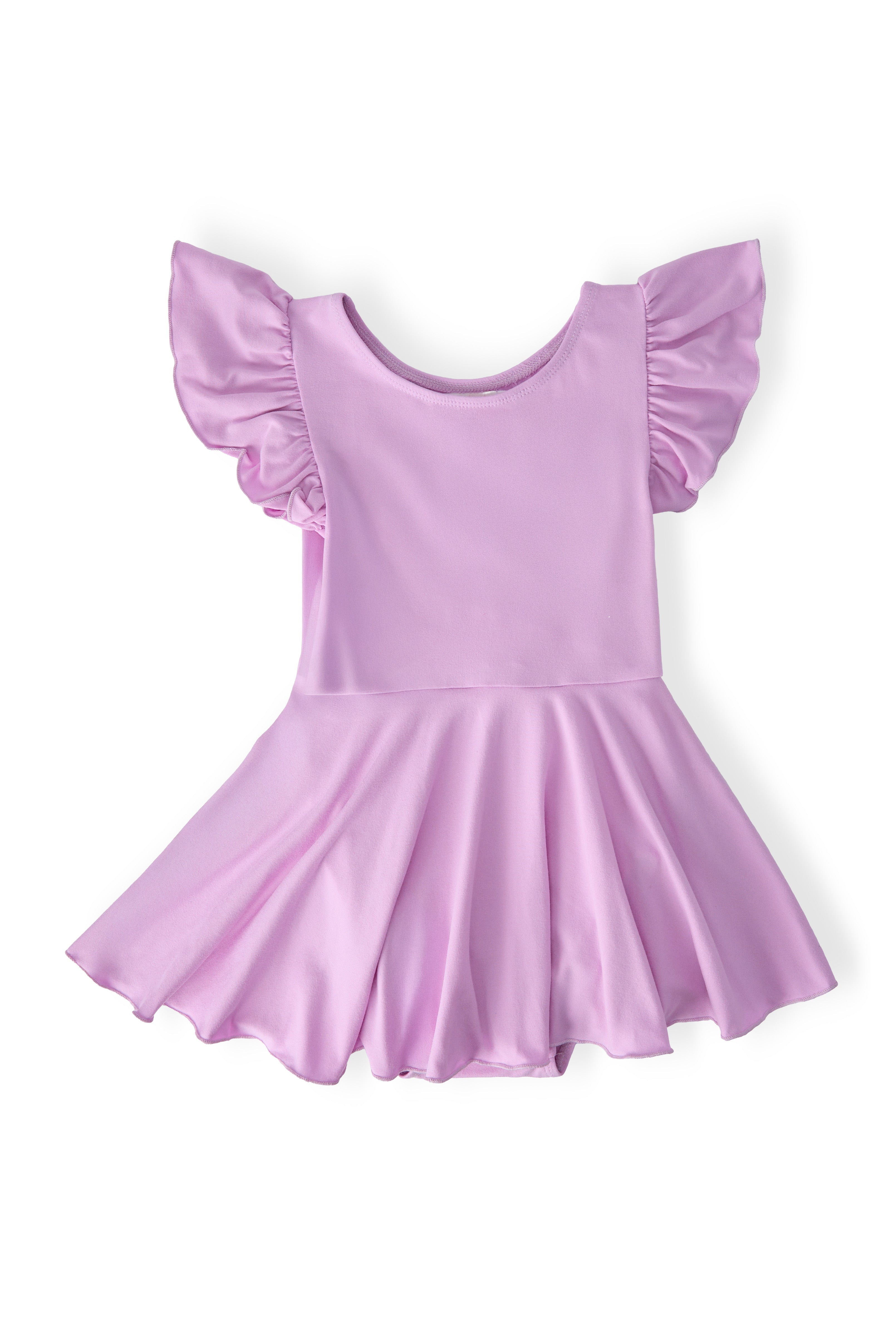 Bright Lilac S/S Twirl Leotard - Aaria Tees Aaria Tees