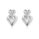Brynn Heart Earring Aaria Tees