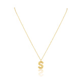 Bubble Initial Necklace Aaria Tees