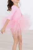 Bubblegum Pink 3/4 Tutu Leotard - Aaria Tees Aaria Tees