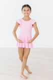 Bubblegum Pink S/S Twirl Leotard - Aaria Tees Aaria Tees