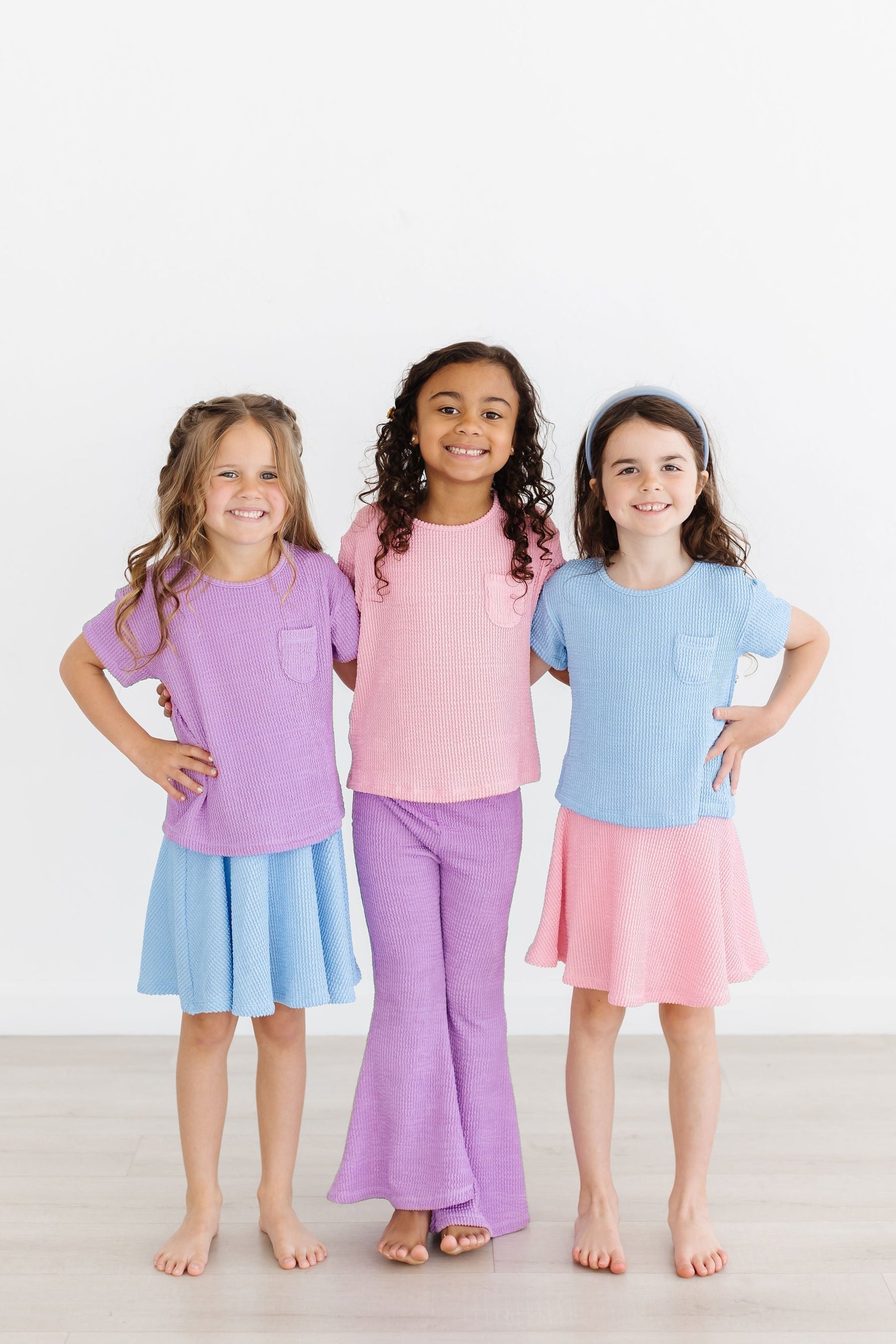 Bright Lilac Scrunchy Bells - Aaria Tees Aaria Tees
