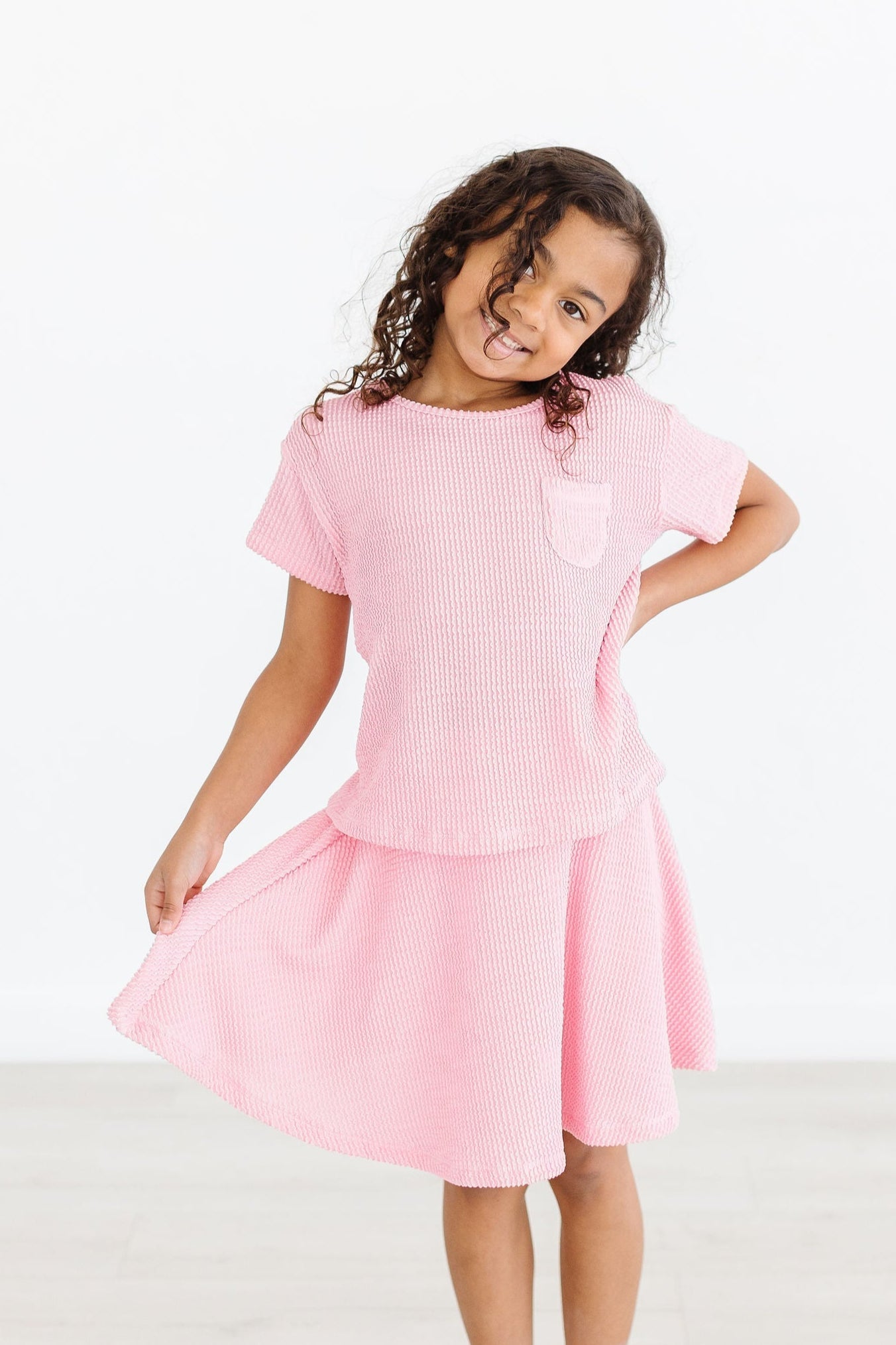 Bubblegum Pink Scrunchy Twirl Skort - Aaria Tees Aaria Tees