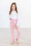 Bubblegum Pink Sequin Joggers - Aaria Tees Aaria Tees