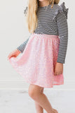 Bubblegum Pink Sequin Twirl Skort - Aaria Tees Aaria Tees